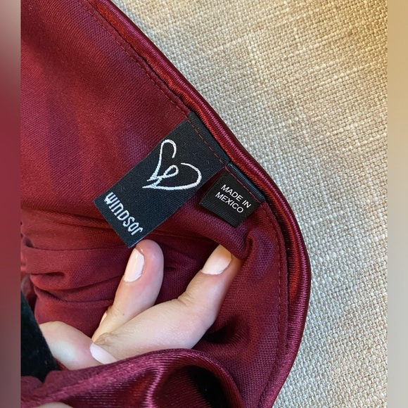 Callie High Slit Satin Formal Dress - Picture 10 of 11